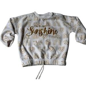 Kit & Pearl "Little Sunshine" Rainbow Sweatshirt - 18M